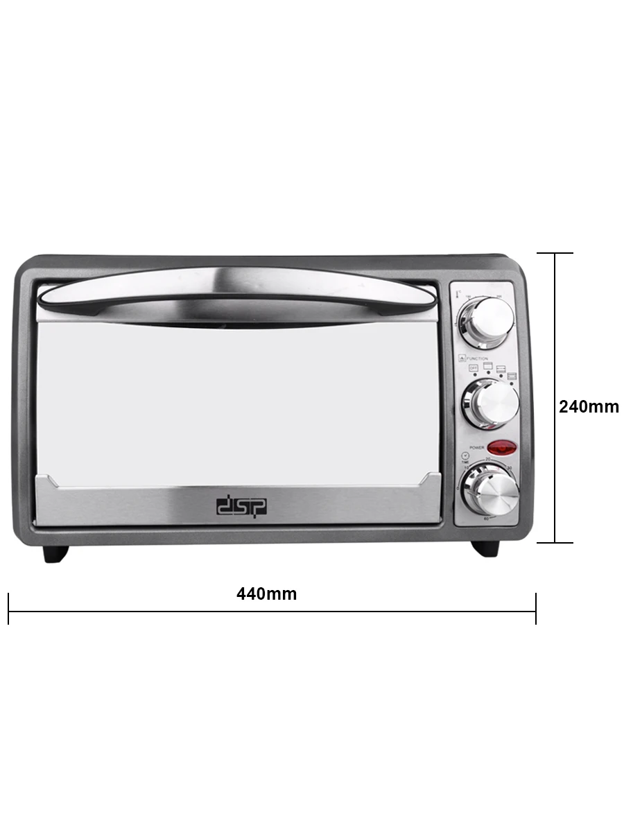 DSP 4-Slice Toaster Oven Countertop Convection with Bake Pan Broil Rack | Бытовая техника