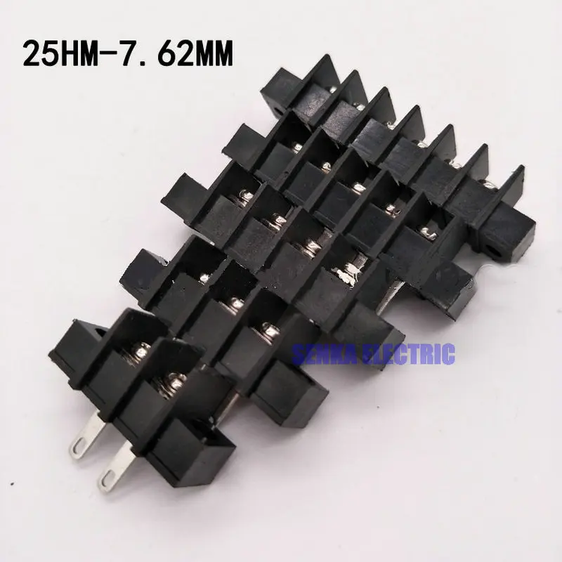 7 62 мм Шаг 300 В 20A PCB барьер клеммный блок изолированный разъем EX25HM KF25HM 7.62|insulated terminals
