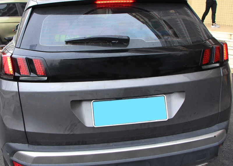 Для peugeot 3008/3008 GT внешний задний фонарь лампа Honeycomb протектор наклейки Пластик 1 комплект