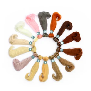 Мода волосы для кукол 100*15 см DIY мини-кукла-Тресс трессы для кукол высокотемпературный материал прямой парик для волос для BJD синтетические аксессуары для кукол