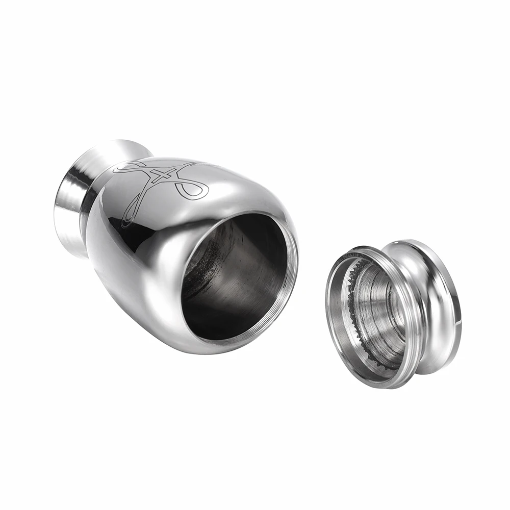 Большой Блестящий металлический золь для Keepsake Urn из нержавеющей стали 316 73 мм * 45