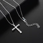 Подвеска-Крест, ожерелье в стиле хип-хоп из сплава, стразы со сверкающим распятием, ювелирные изделия, Прямая поставка