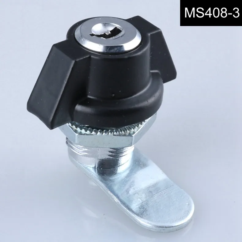 Черный замок с двойным крылом для шкафа MS408 цилиндрический замок, кулачковый замок для шкафа, для распределительной коробки, замок для промышленного шкафа
