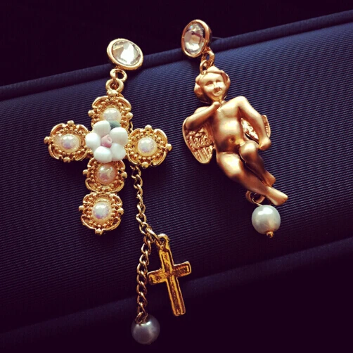 Новое поступление модные готические винтажные асимметричные серьги подвески