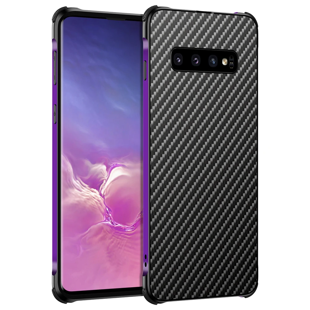 Чехол для Samsung S10 + Plus S10e роскошный противоударный алюминиевый металлический