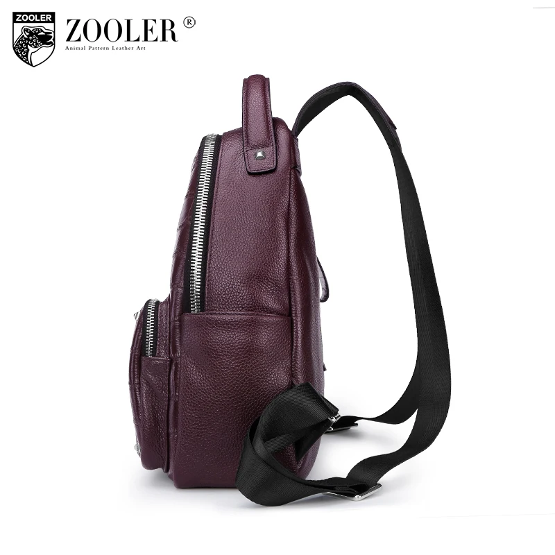 ZOOLER брендовая мягкая сумка из натуральной кожи рюкзак для женщин школьные
