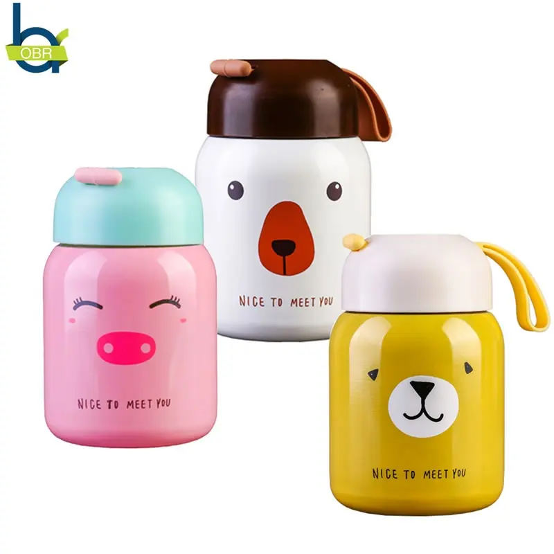 OBR нержавеющая сталь Милая животных термос чашка бутылка для воды изоляцией