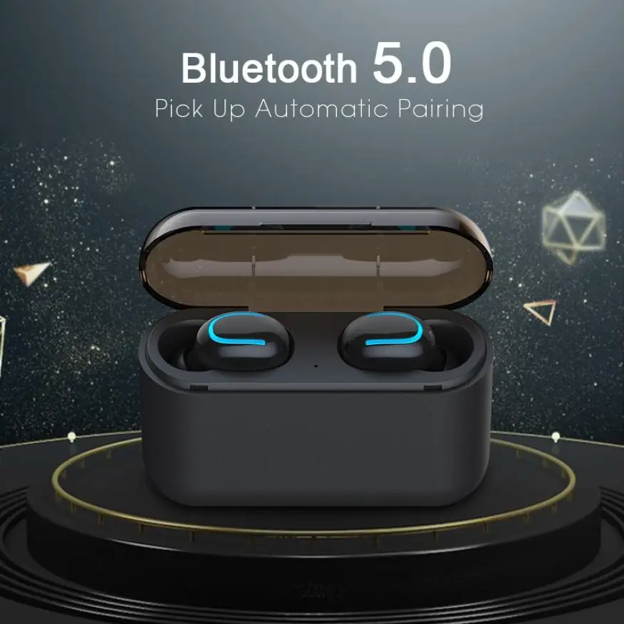 Q32 Bluetooth5.0 Earphones TWS Wireless Headphone Blutooth Earphone Handsfree Sport Earbud Gaming Headset Phone pk HQB | Электроника