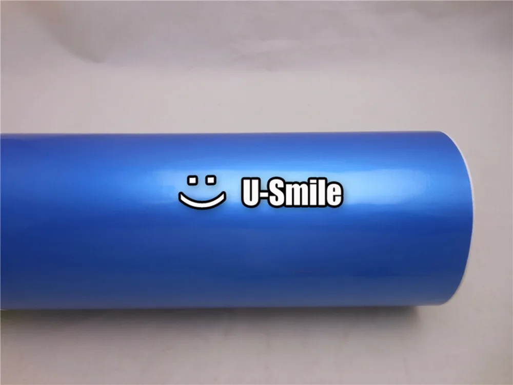 GLOSS PEARL BLUE GLOSSY Vinyl Wrap Decal Sheet Glossy Pearl Blue Self Adhesive Size:1.52x30m/Roll | Автомобили и мотоциклы