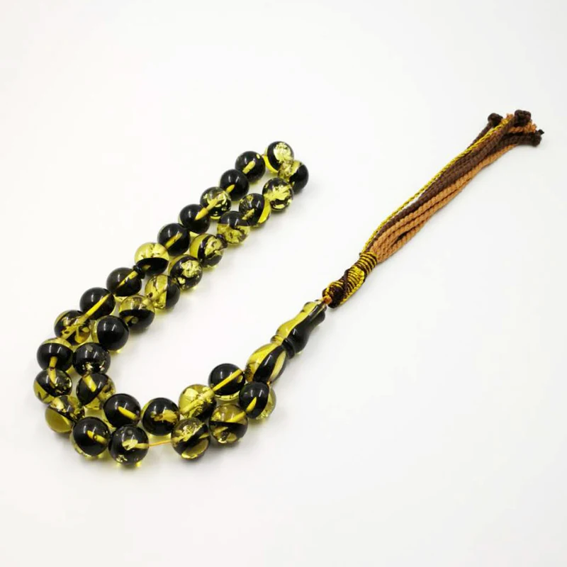 Четки мусульманский человек Tasbih большой Misbaha 33 бусины индивидуальный цвет молитвенные бусины 14 мм ислам мужской подарок для мусульманских ислам Misbaha