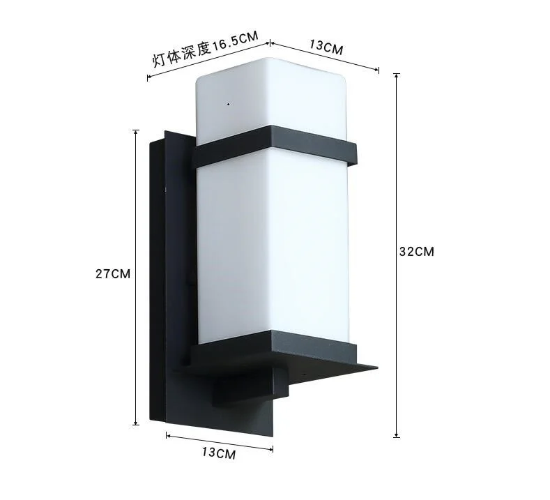 DOXA Out Door Glass Modern Wall Lamp LED Simple Iron Sconce Aisle Stairway Waterproof Home Lighting Fixtures Arandela | Освещение