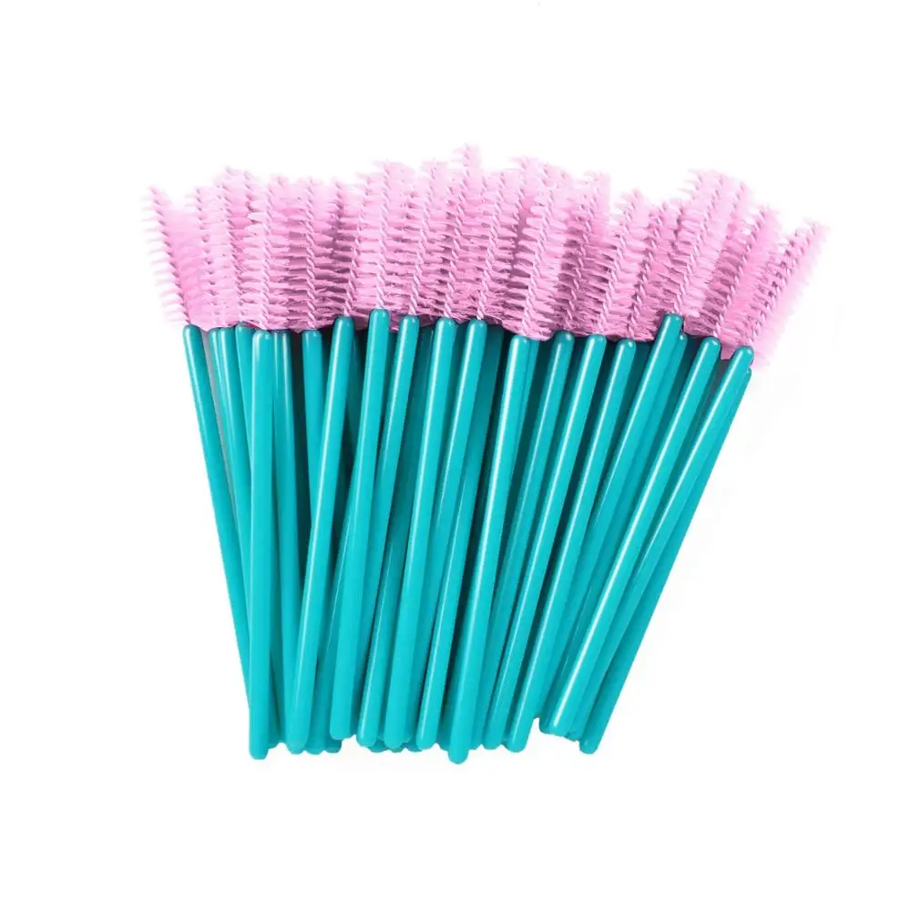 100pcs 100 шт щетка для ресниц Макияж щеточки Одноразовые Тушь для ресниц палочки Аппликатор Spoolers Одноразовые Инструменты для наращивания ресниц для макияжа - Handle Color: 100pcs