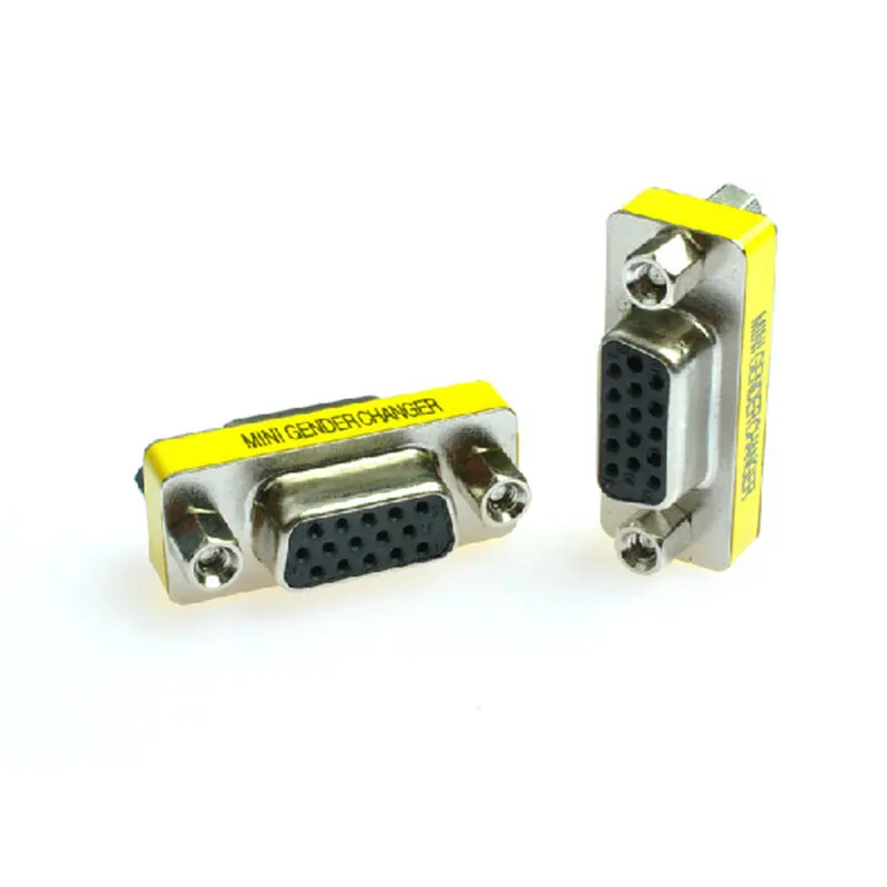 F 15 PIN HD DB15 VGA SVGA KVM мини переходник соединитель Адаптер Новый|Компьютерные кабели и