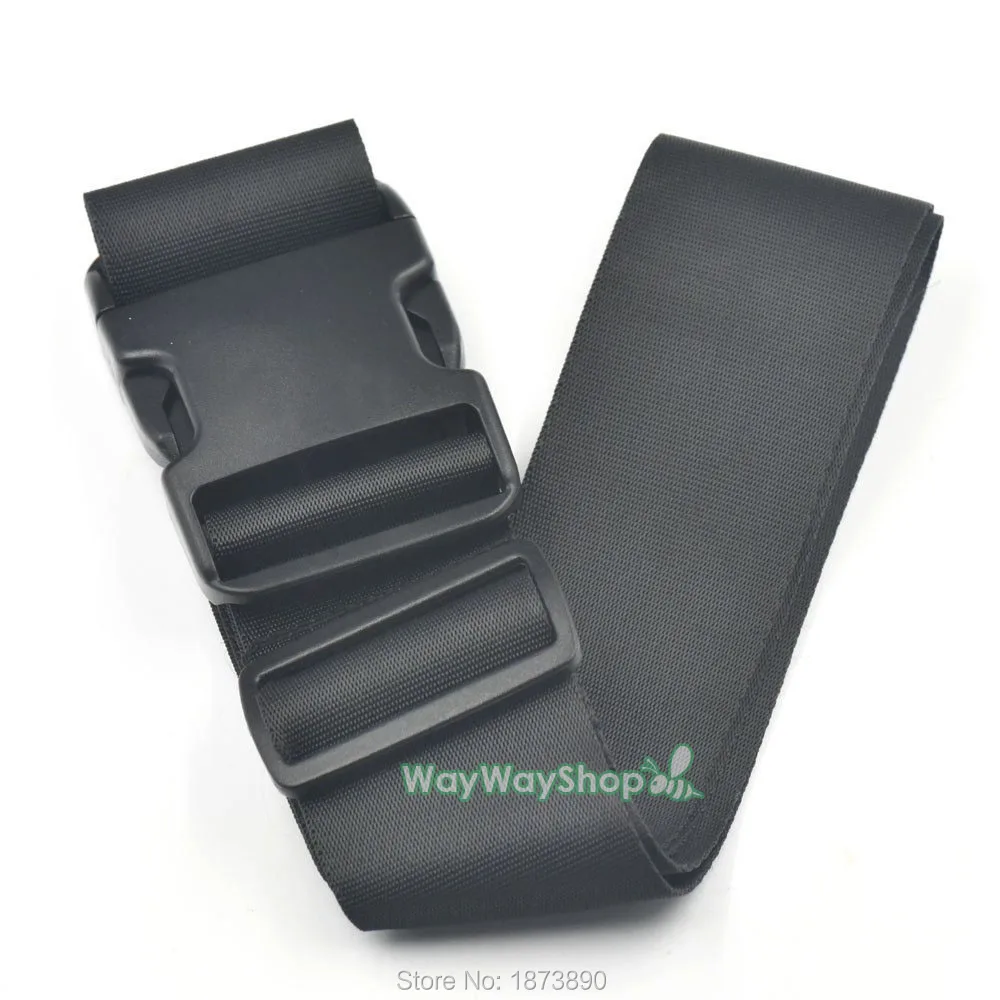 1 шт. черный багажный нейлоновый ремешок с регулируемым карманом пластиковые