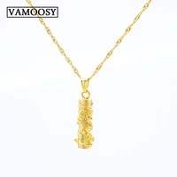 24k gold dragon column pendants for women men gold jewelry charm pendant for men women fine pendants jewelry making no chian