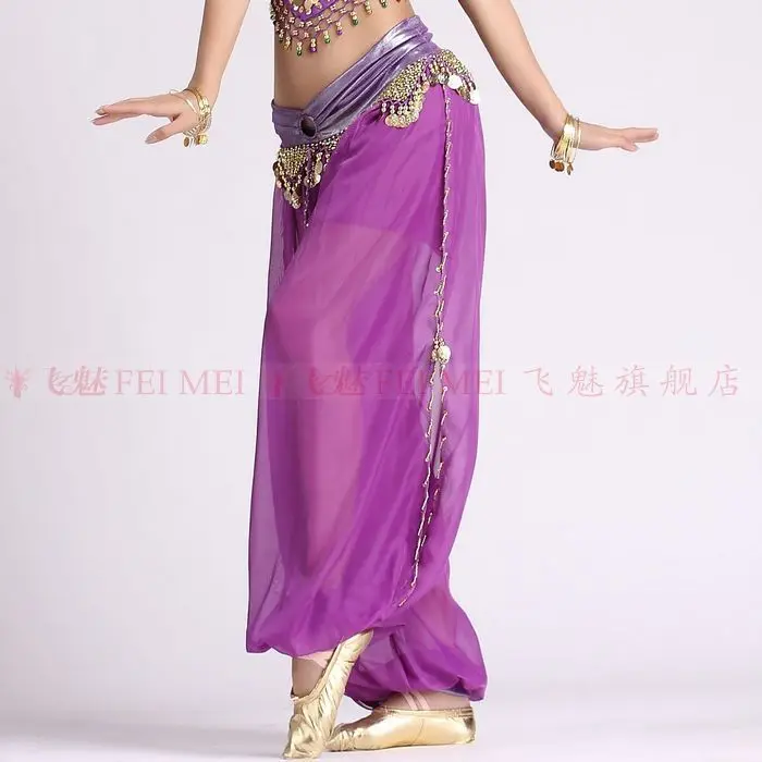 Женские шифоновые штаны для танца живота висячие кольца с внутренней подкладкой