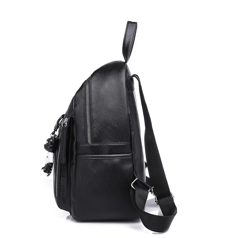 Рюкзак женский 2020 кожаный мягкий рюкзак с медведем повседневный элегантный