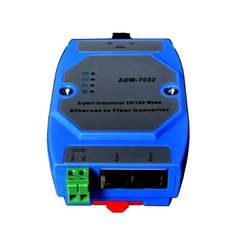 RJ45 Ethernet to Fiber Converter 2 Ports Industrial 10/100Mbps Optic Transceiver Multimode Single mode 20Km | Безопасность и