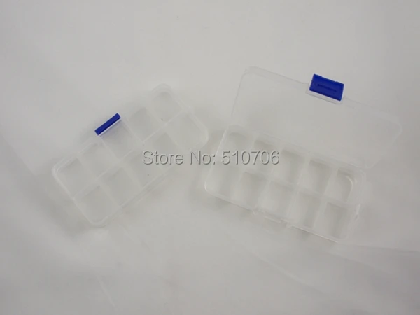 Free Shipping+Wholesale Adjustable 10 Compartment Plastic Storage Box For Jewelry Earring Tool Container Organizer 300pcs/lot | Дом и сад