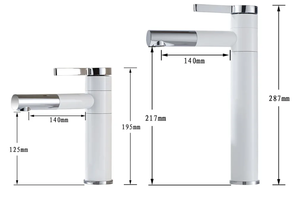 Хромированная полированная Ванная комната Водопад носик смеситель Одной ручкой