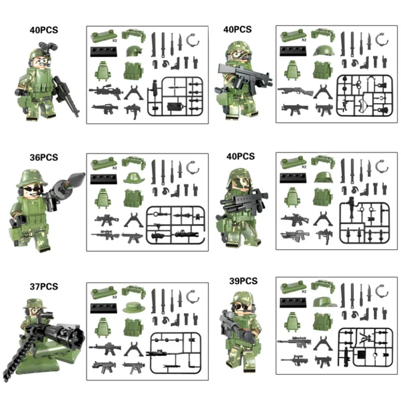 150+ шт военный крест огненные войско армейские солдатики кирпичи фигурки-пистолеты оружие спецназ строительные блоки игрушки для мальчиков