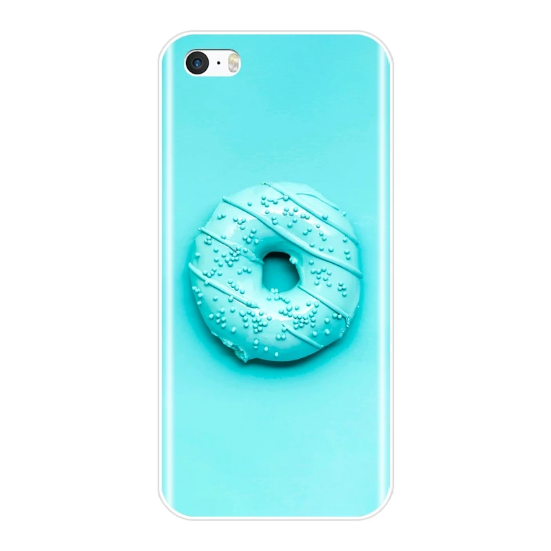 Чехол из ТПУ для iPhone 5C 5S SE 5 S силиконовая Мягкая задняя крышка с зелеными фруктами