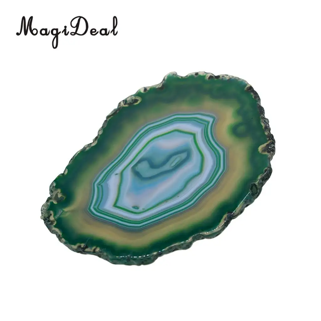 Натуральный агат ломтики Geode камни подстаканники чашки мат, 110-140 мм/4,33-5,5", для изготовления ювелирных изделий, украшения дома, DIY ремесло