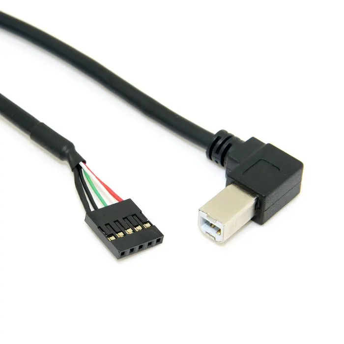 USB 2 0 B Male 90 градусов прямоугольный тип на шаг 54 мм 5pin кабель корпуса 1 3 м U2 319 RI 1.3M|usb