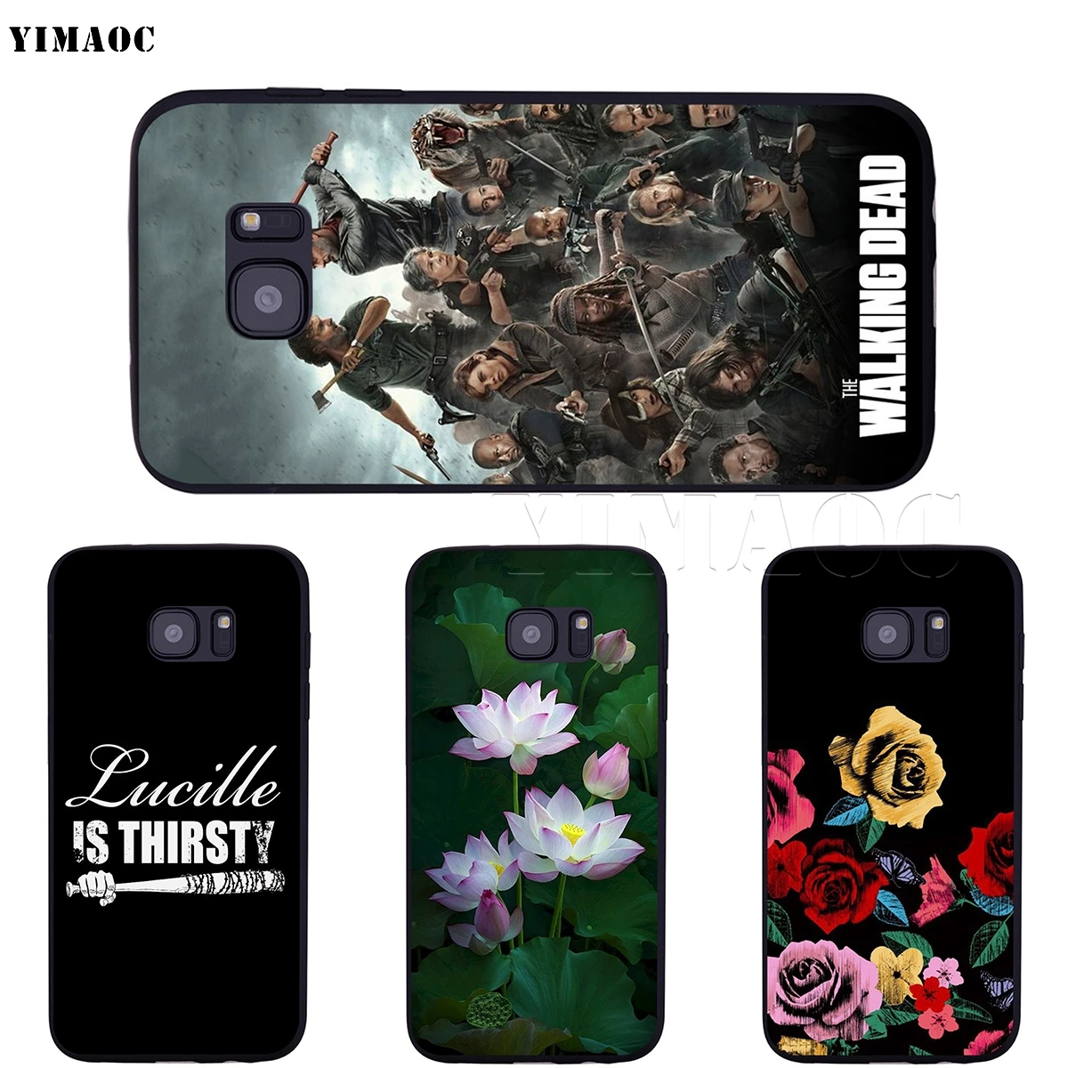 YIMAOC Ходячие мертвецы Мягкий силиконовый чехол для Samsung Galaxy S6 S7 Edge S8 S9 Plus A3 A5 A6 Note 8 9 |