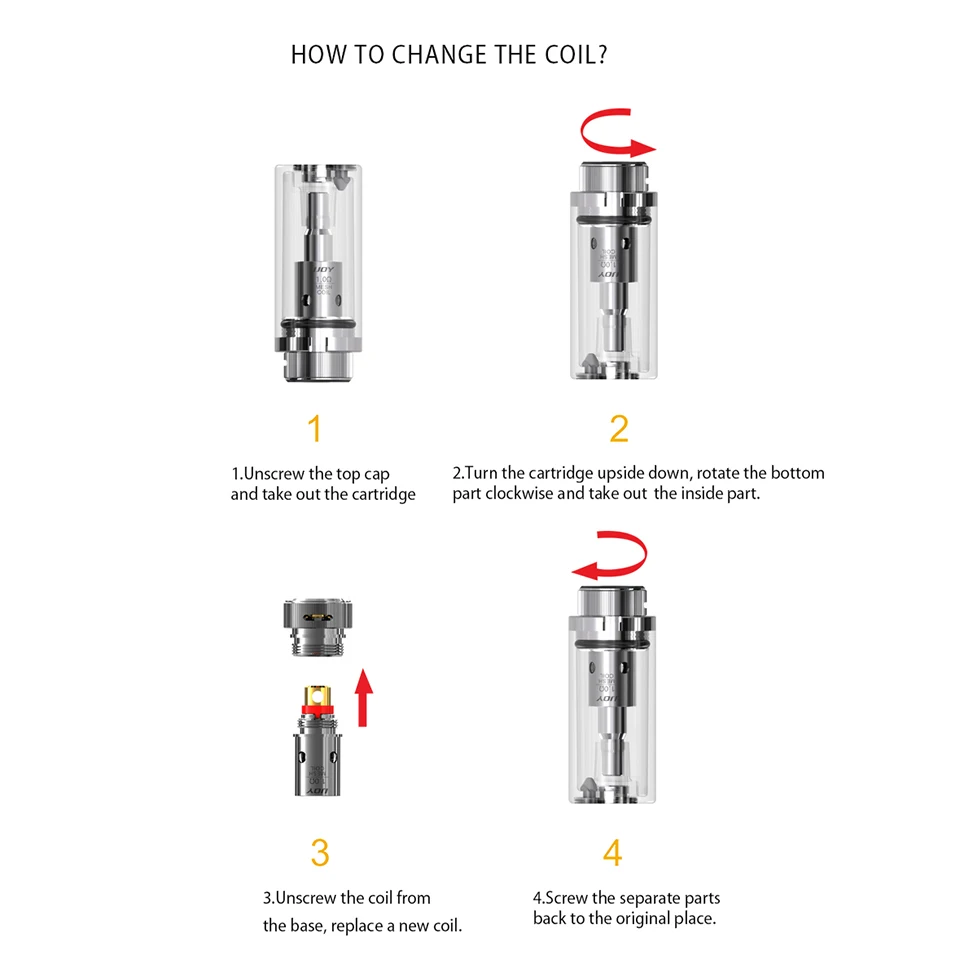 5 шт./упак. 100% оригинальная катушка IJOY Mercury 1.0ohm сетка/1.2ohm Обычная для Смола