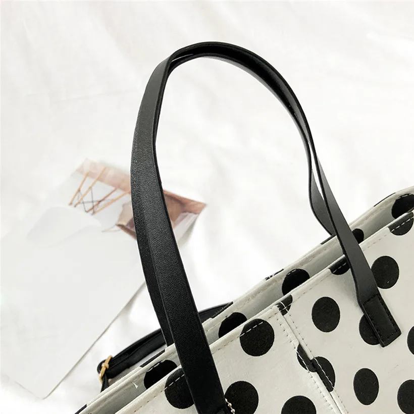 

Functional Multiple Wave Point Dot Handbags Shoulder Bags Simple Women Bags High Quality Bags 2018 for Women bolsa feminina