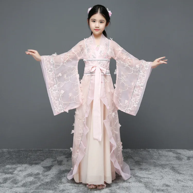 Детский костюм ханьфу традиционная китайская Династия Тан Старинное платье