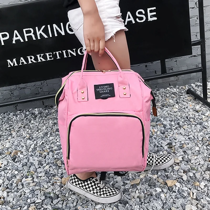 Модная сумка для мам и рюкзак подгузников Большая вместительная детская