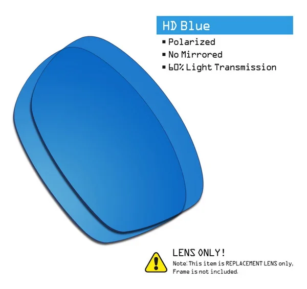 HD Blue SmartVLT поляризованные Сменные линзы для солнцезащитных очков в квадрате Оукли Юпитер-несколько вариантов - Цвет линз: HD Blue