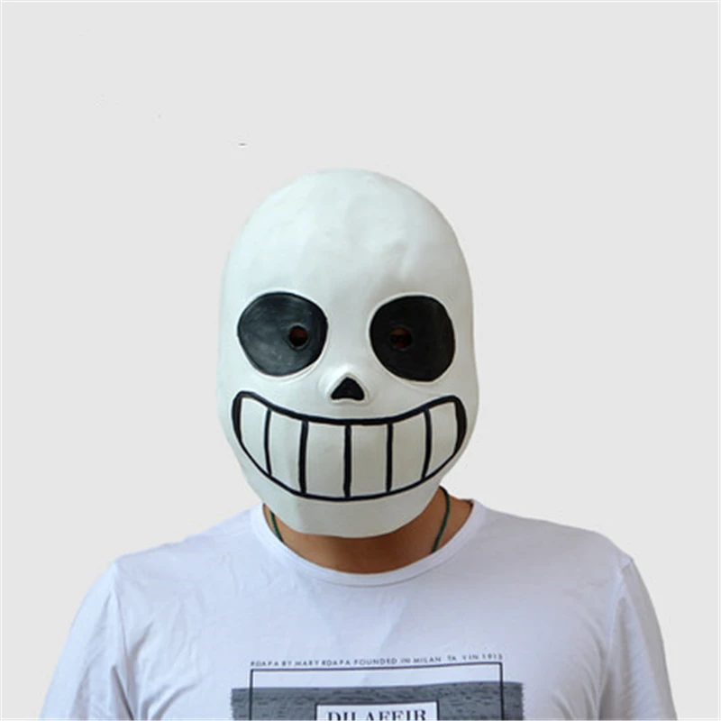 Игра Undertale Sans косплэй маска для детей и взрослых Необычные мяч светящиеся маски латексный Полнолицевой шлем реквизит аксессуары