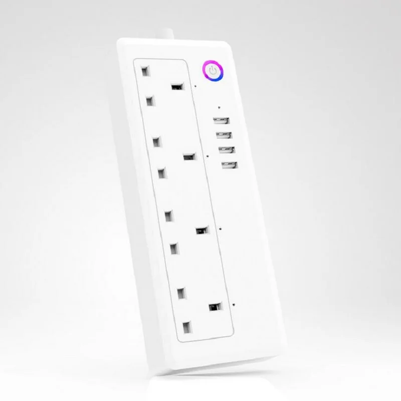 Smart Wifi Power Strip Surge Protector Extension Socket 3AC UK/US/EU Outlet 4 USB Port Voice Control for Alexa Google Home Timer |