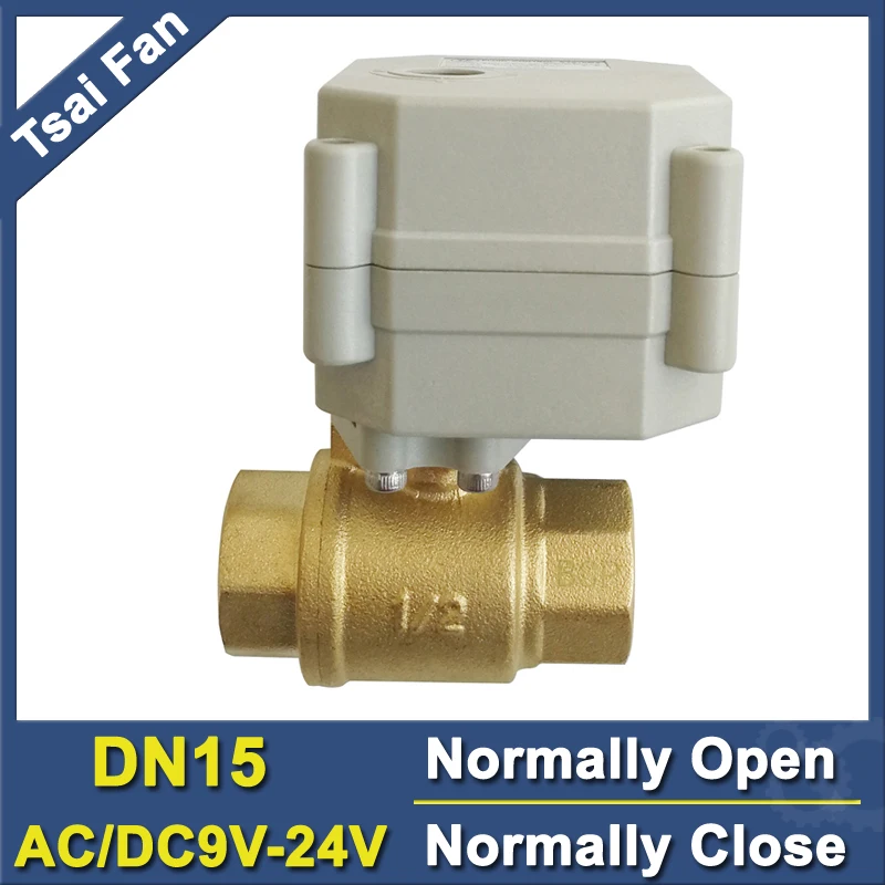 TF15 B2 C AC/DC9V 24V NPT/BSP 1/2 ''латунный DN15 нормально закрытый/открытый клапан 2 провода
