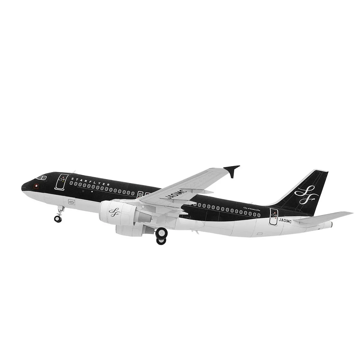 1: 72 Вьетнам Япония Кюсю Airbus A320 пассажирский самолет бумага Airbus Модель самолета коллекция Подарки Развивающие игрушки 52x47 см