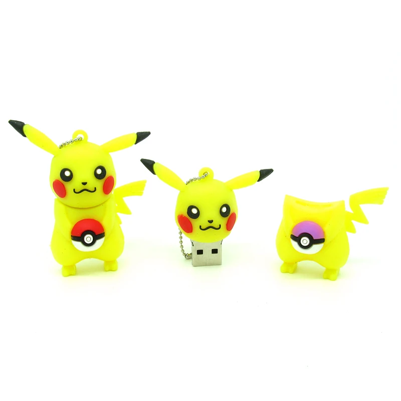 Мультфильм Пикачу держать Pokeball флэш-накопитель USB memory stick мини компьютер подарок 4