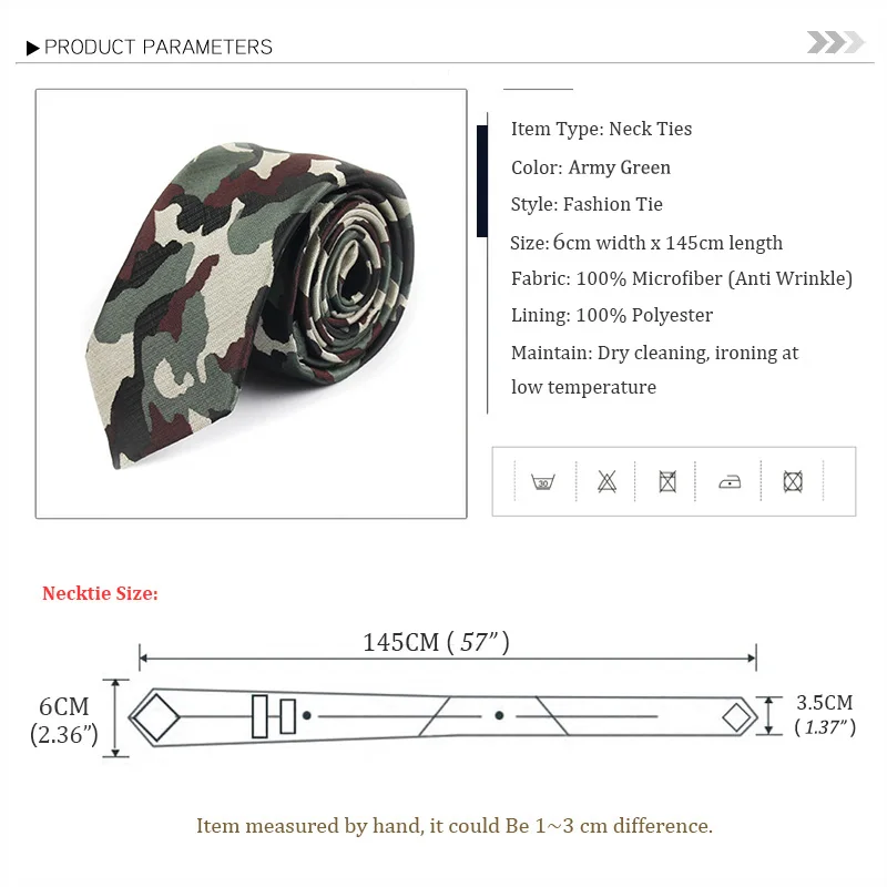 Галстук Камуфляжный мужской 6 см серый черный желтый зеленый с подарочной