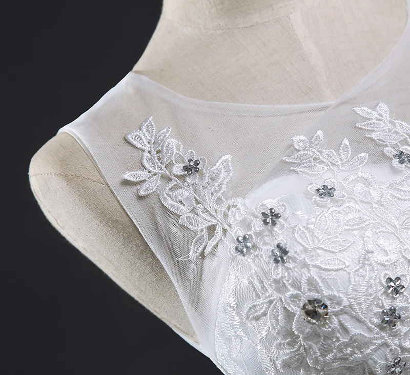 Fansmile винтажные Бальные Свадебные платья на шнуровке Vestidos кружевные свадебные платья размера плюс Robe de Mariage Sirene FSM-046F