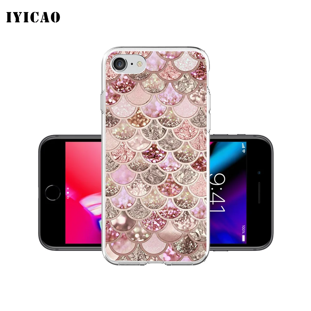 IYICAO Мягкий силиконовый чехол для iPhone X XR XS MAX 6 6s 7 8 Plus 5 5S SE TPU|Чехлы-накладки| |