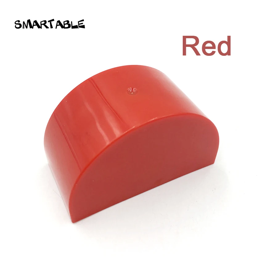 Smartable большой кирпич полукруглые разноцветные плоские с 2x4 Строительные блоки