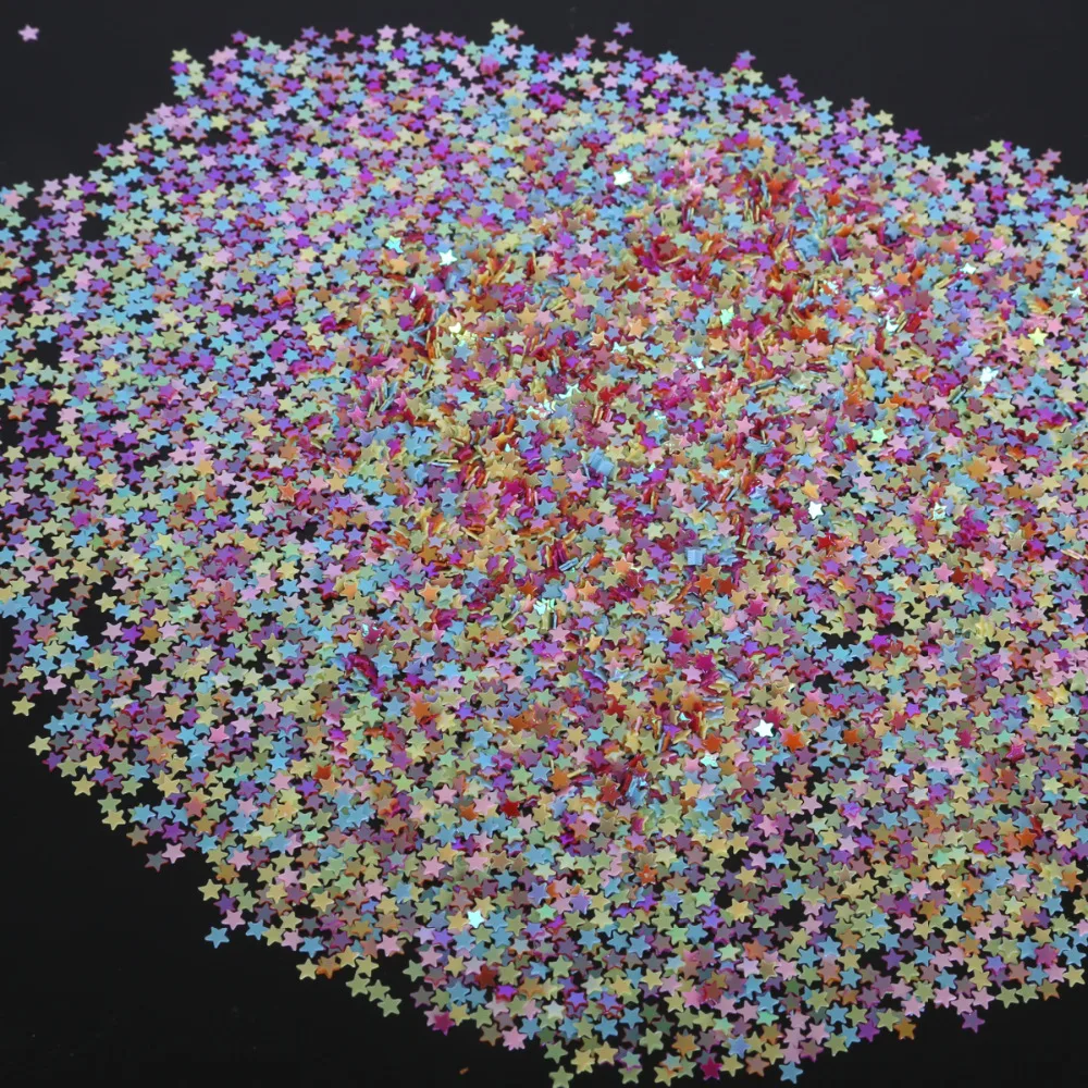 Разноцветные рассыпчатые блестки для одежды 3 мм (13000 шт.) украшения скрапбукинга