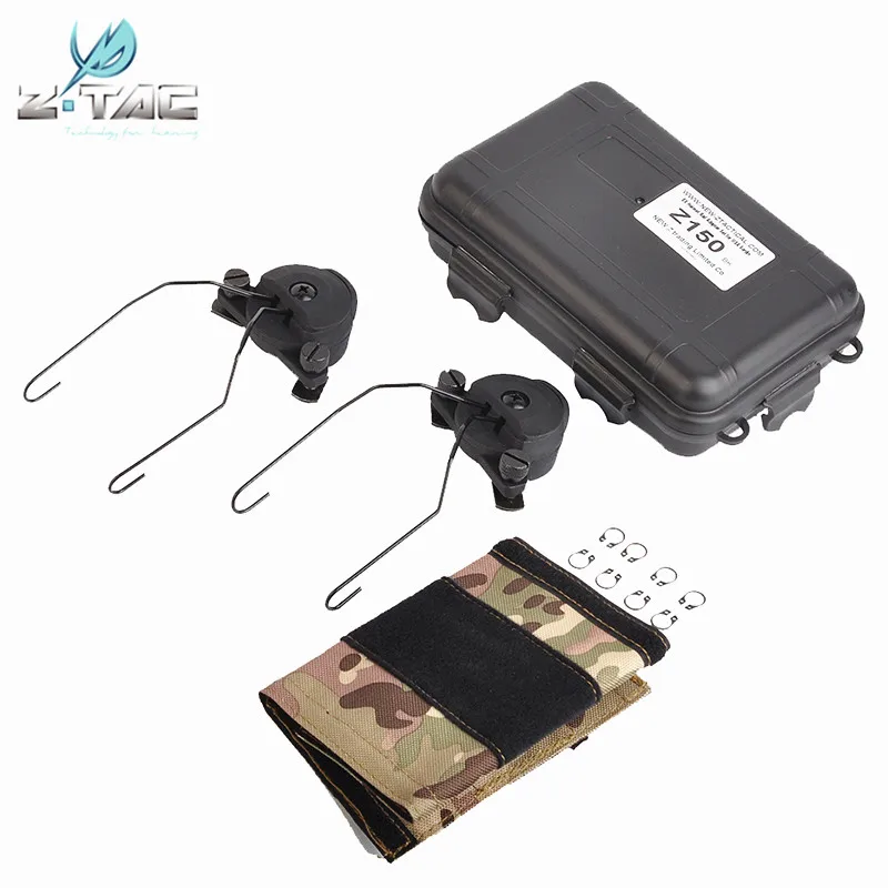Z Тактический Z-TAC Airsoft EX шлем рейку адаптер Набор для MSA Peltor гарнитура Sordin аксессуары Softair адаптер для наушников