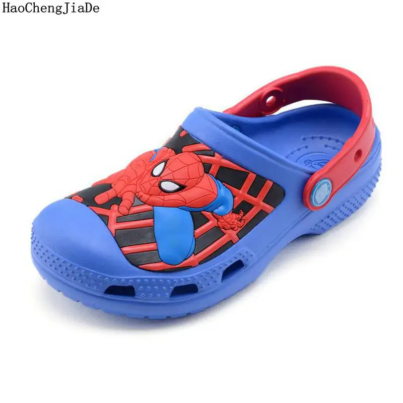 2018 новые детские тапочки для мальчиков и девочек с рисунком Человека паука