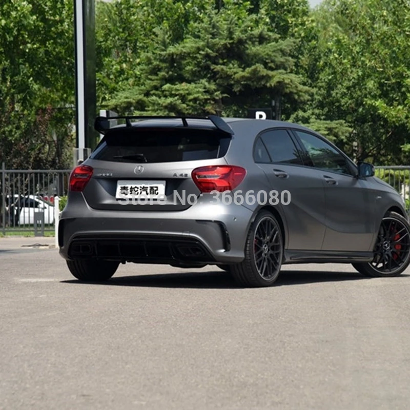 Для Mercedes Benz A класс W176 A160 A180 A200 A250 A45 AMG хэтчбек 5 дверей 2013- ABS Пластик задний спойлер крыло, крышка багажника
