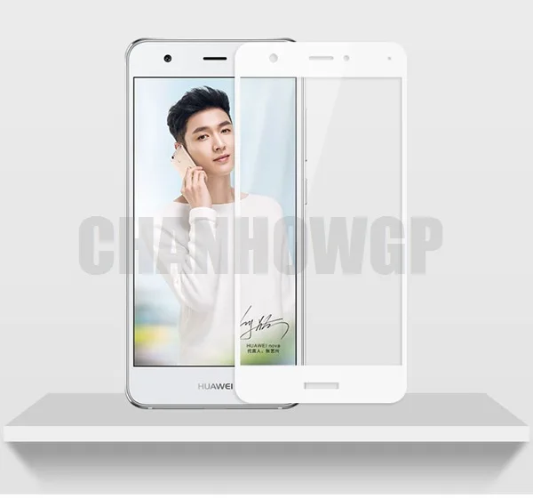 Полное покрытие из закаленного стекла для huawei nova CAN-L01 L11 L02 L12 L03 L13 5,0 дюймов, Защитное стекло для экрана sklo - Цвет: White
