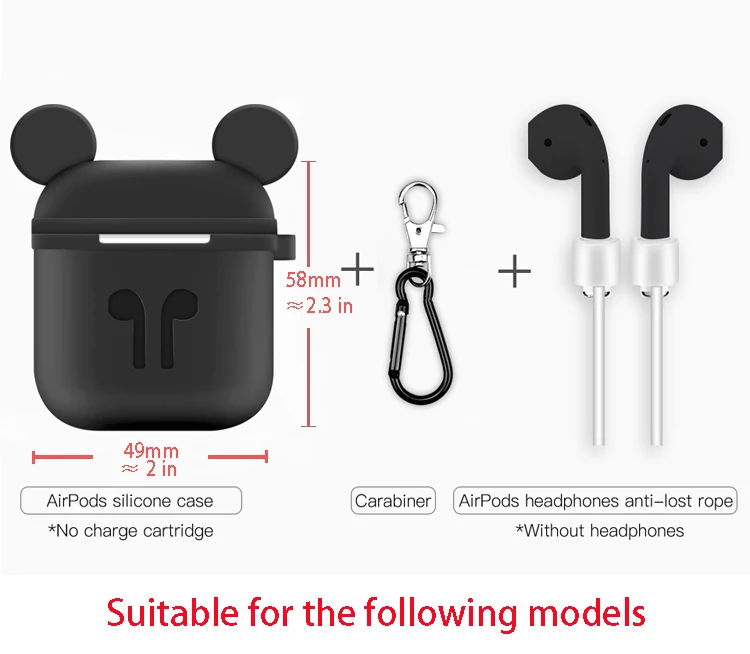 Для Airpods 2 Чехол Мягкий силиконовый наушник чехол/i9S/i10/i10s/i10 max/i11/i12/i20/i30 Tws зарядная коробка AirPods Защитная крышка