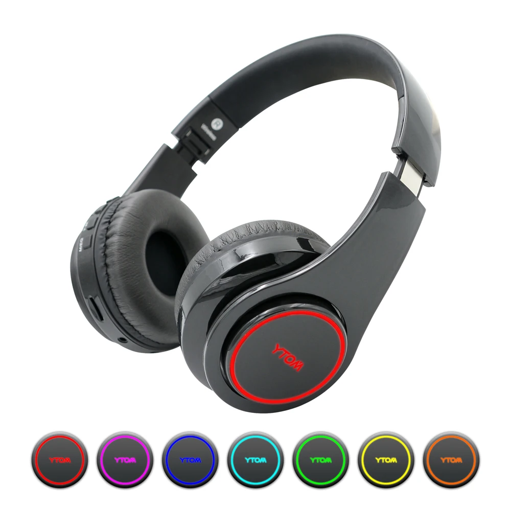 Беспроводные наушники Y1 Bluetooth гарнитура с 7 светодиодами (можно